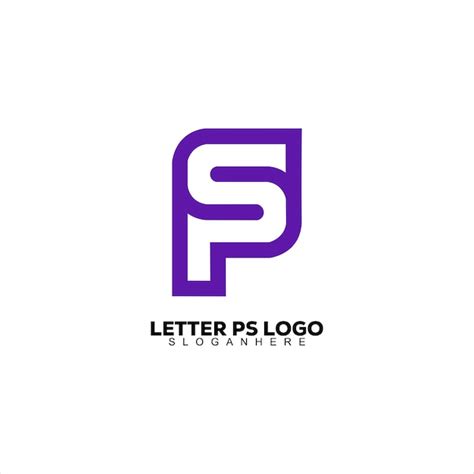 Diseño de logotipo letra p y s color simple Vector Gratis