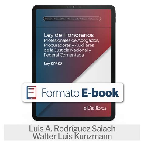 E Book Ley De Honorarios Profesionales De Abogados Procuradores Y