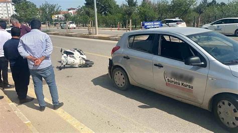 Ad Yaman Da Otomobil Ile Motosiklet Arp Mas Yaral Son Dakika