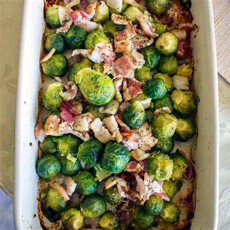 Oven Roasted Brussels Sprouts With Bacon