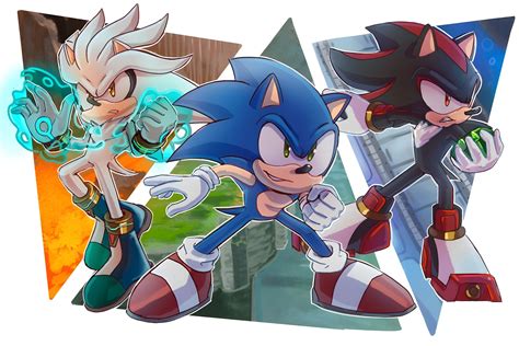 Sonic Shadow And Silver The Hedgehog Wallpaper