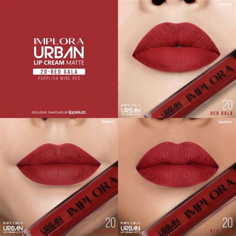 Jual IMPLORA Urban Lip Cream Matte BPOM Asli Original 100 01 Dusky Nude 02 Terra Cotta 04