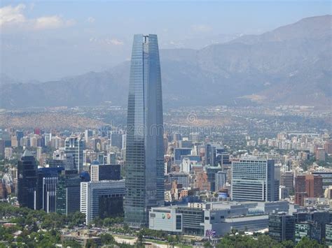 City View And Architecture In Santiago Chile Editorial Stock Image