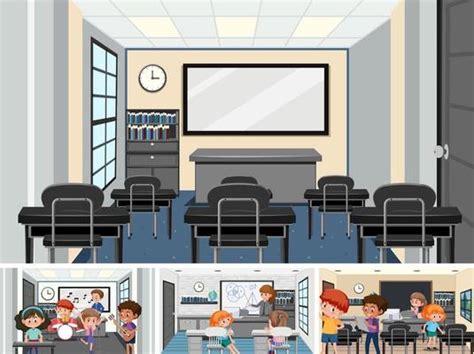 Classroom Side View Vector Art Icons And Graphics For Free Download