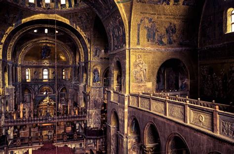 Interior of the Saint Mark`s Basilica in Venice Editorial Stock Photo ...