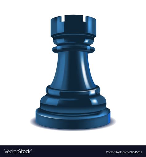 Realistic D Chess Rook Royalty Free Vector Image