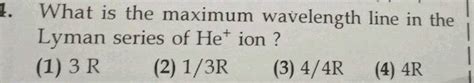 What Is The Wavelength Transition Corresponding To Last Line Of