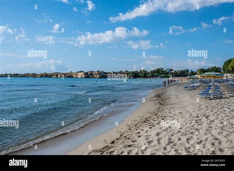 Syracuse Italie Paysage D Une Belle Plage Avec De L Eau