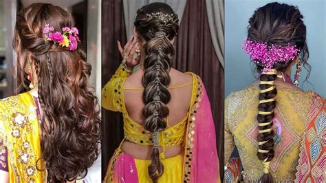 Bridal Hairstyle Haldi Ceremony Ke Liye