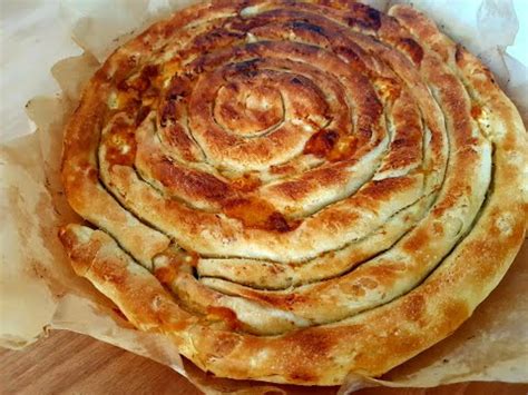 Spiral Shaped Greek Cheese Pie Recipe How To Make Greek Spiral Cheese