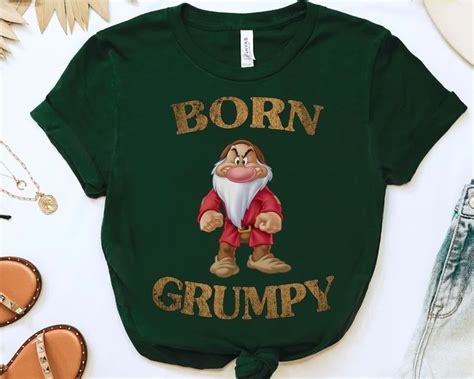 Disney Snow White And The Seven Dwarfs Born Grumpy Retro Shirt Sold By Bully Lisette Sku