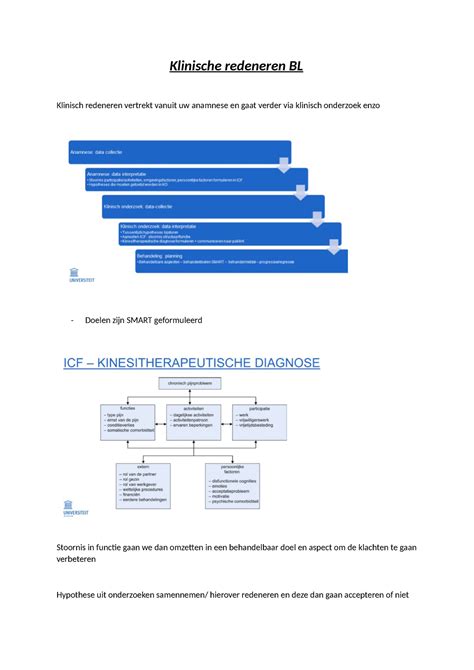Klinische Redeneren Bl Hoorcollege Klinische Redeneren Bl Klinisch