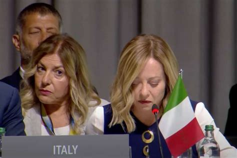 Fabrizio Alfano Patrizia Scurti Giorgia Meloni In Svizzera Al Summit