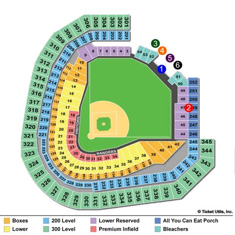 Texas Rangers Stadium Detailed Seating Chart | Brokeasshome.com