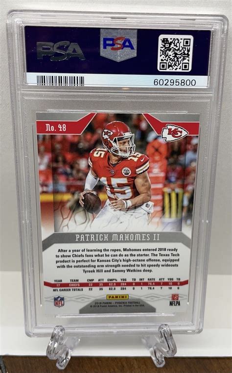 2018 Panini Phoenix Patrick Mahomes Ii Color Burst Psa 10 Kansas City