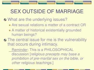 Ppt Changing Attitudes To Sex Outside Of Marriage Powerpoint