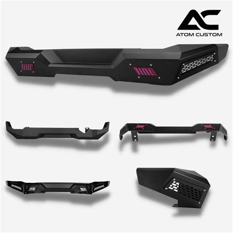 Defensa De Uso Rudo Trasera Con Luz Ambar Bronco Atom Custom