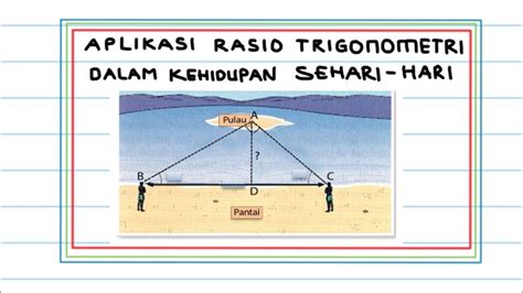 Aplikasi Rasio Trigonometri Dalam Kehidupan Sehari Hari Matematika Wajib X Youtube