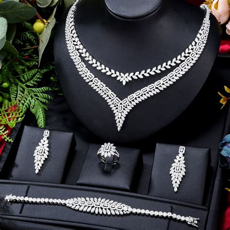 Godki Trendy 4pcs Uae Jewelry Sets For Women Wedding Luxury Indian