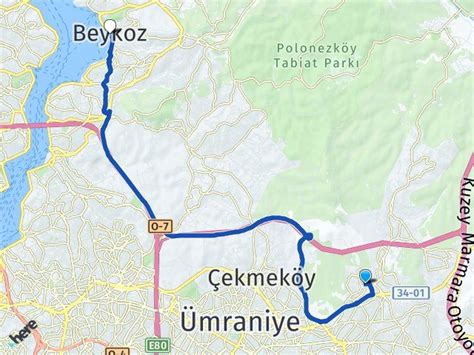 İstanbul Çekmeköy Sultançiftliği Beykoz İstanbul Arası Kaç Km Yol Tarifi