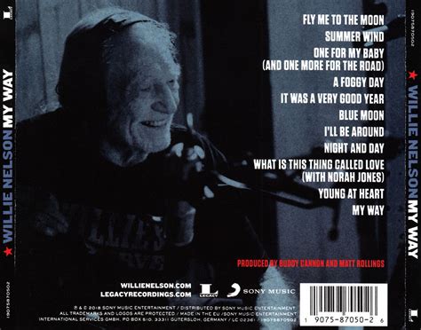 Car Tula Trasera De Willie Nelson My Way Portada