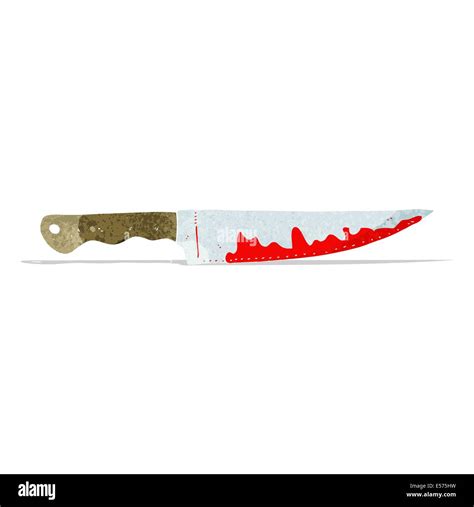 Cartoon Bloody Kitchen Knife Stock Vector Image Art Alamy