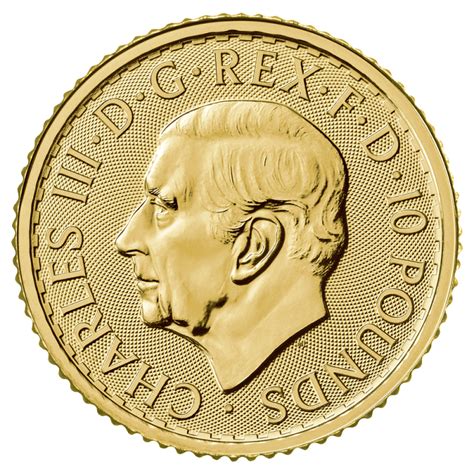 110 Oz Britannia Charles Iii Goldmünze 2023 Baltic Edelmetalle