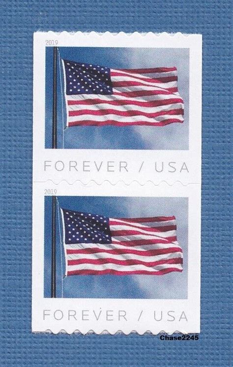 Scott 5342 2019 US Flag Forever Coil PAIR APU 2019 Mint NH Pair EBay