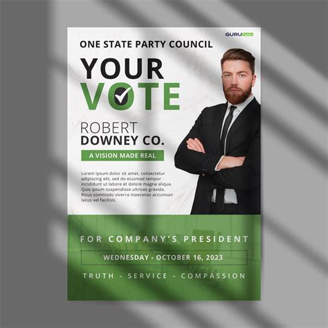 Political Flyer Templates Guru Printables