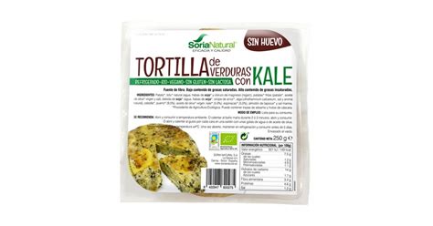 Tortilla Vegana De Verduras Con Kale 250gr Soria Natural