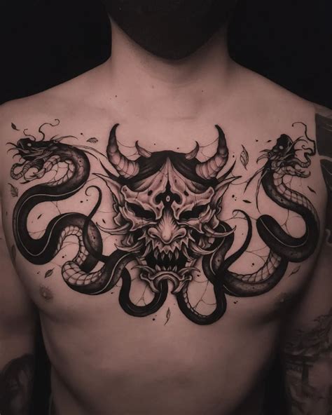 Oni Tattoo Chest