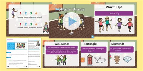 Shape Dance Lesson Adult Guidance and PowerPoint Pack