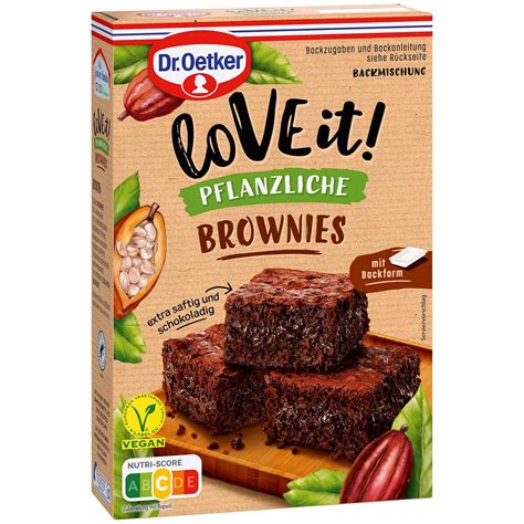 Dr Oetker Backmischung Love It Pflanzliche Brownies G Online