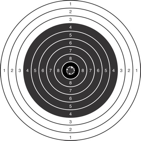 Download Transparent Gun Target Clipart Shooting Bullseye Targets Hd