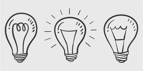 Hand Drawn Light Bulb 2272720 Vector Art At Vecteezy