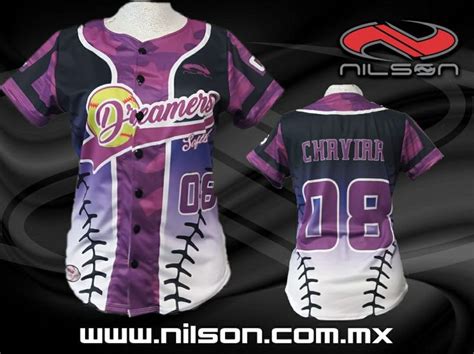 Camisola Béisbol Sublimación Modelo Ball Nilson Ropa Deportiva