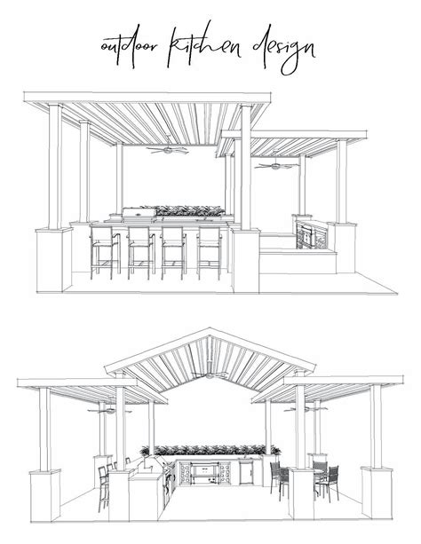 Outdoor Kitchen Elevations