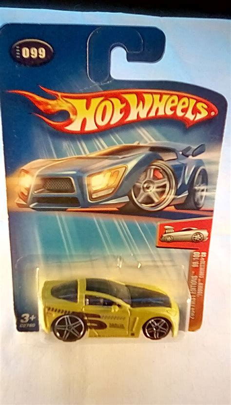 Hot Wheels 2004 First Editions 99 100 Tooned Corvette C6 EBay