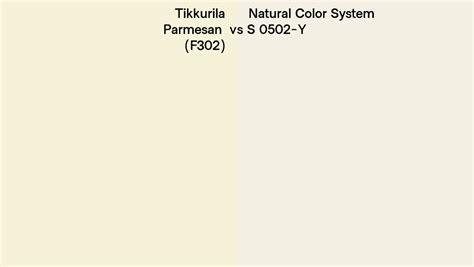 Tikkurila Parmesan F Vs Natural Color System S Y Side By Side