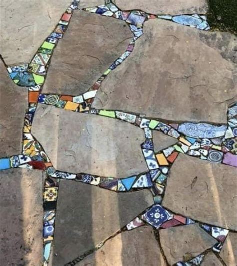 Pin By Andy Black On Garden Pathways Mosaic Garden Art Garden Pavers