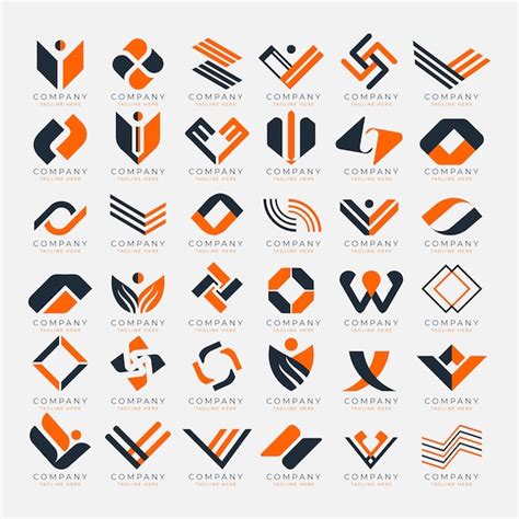 Premium Vector Free Vector Company Logo Set Design Ideas