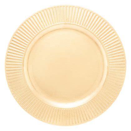 Sousplat Plástico Primer Dourado 33cm Lyor 7708 Empório da Porcelana