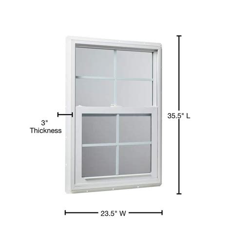 Tafco Windows Single Hung 235 X 355 W Grids Vinyl Insulated Tilt