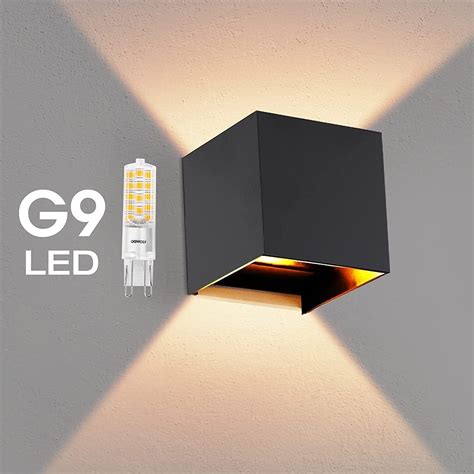 Cube Würfel LED Wand Leuchte Lampe Up Down für außen innen wasserdicht