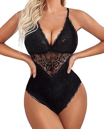 Amazon Avidlove Lace Bodysuit Teddy Lingerie For Women Snap Crotch