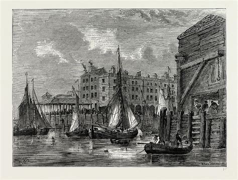 Billingsgate, View 1820, London, Uk Drawing by Litz Collection