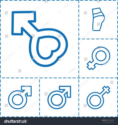 Sexual Icon Set 6 Sexual Outline Stock Vector Royalty Free 640330657 Shutterstock