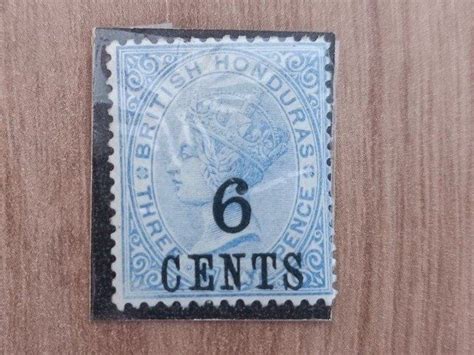 British Honduras No 5 In New Colour Surcharged 1891 6 3 Kaufen