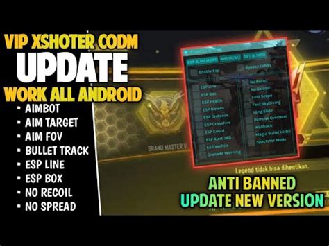 UPDATE APK CHEAT CALL OF DUTY VIP XSHOTER AIMBOT NO RECOIL ESP LINE