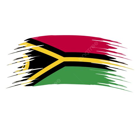 Flag Of Vanuatu Brush Stroke Clipart Vector Vanuatu Flag Brush